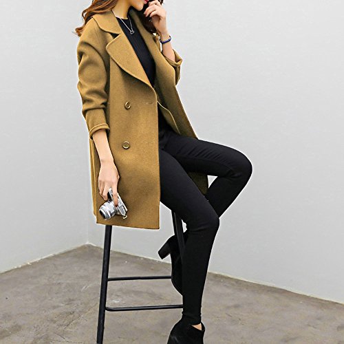 Overdose Chaqueta De Invierno para Mujer Casual Outwear Parka Cardigan Slim Coat Overcoat Invierno Abrigo Overdose Chaqueta De Invierno para Mujer Casual Outwear Parka Cardigan Slim Coat Overcoat Invierno Abrigo