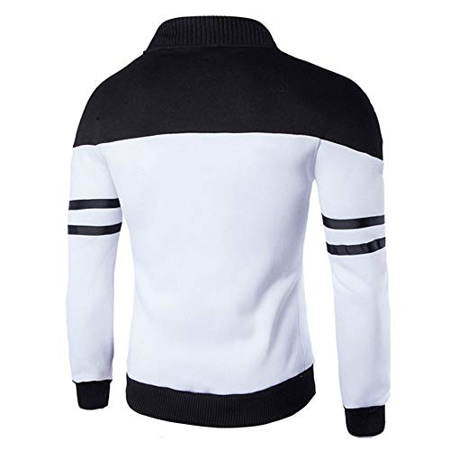 Overdose Chaquetas De Los Hombres con Cremallera Ropa Deportiva De Moda Soporte De Cuello Remiendo De Manga Larga Abrigo Mejor Venta LiquidacióN Slim Fit Prendas De Vestir Exteriores