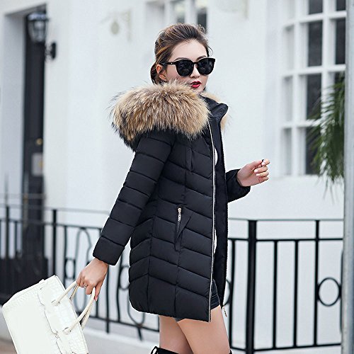 Overdose Moda Invierno Mujer Chaqueta Larga Gruesa Abrigo Abrigado Abrigo SóLido Largo Caliente Cuello De Piel con Capucha Chaqueta Overdose Moda Invierno Mujer Chaqueta Larga Gruesa Abrigo Abrigado Abrigo SóLido Largo Caliente Cuello De Piel con Capucha Chaqueta