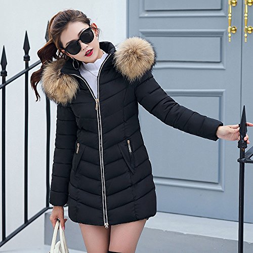 Overdose Moda Invierno Mujer Chaqueta Larga Gruesa Abrigo Abrigado Abrigo SóLido Largo Caliente Cuello De Piel con Capucha Chaqueta Overdose Moda Invierno Mujer Chaqueta Larga Gruesa Abrigo Abrigado Abrigo SóLido Largo Caliente Cuello De Piel con Capucha Chaqueta