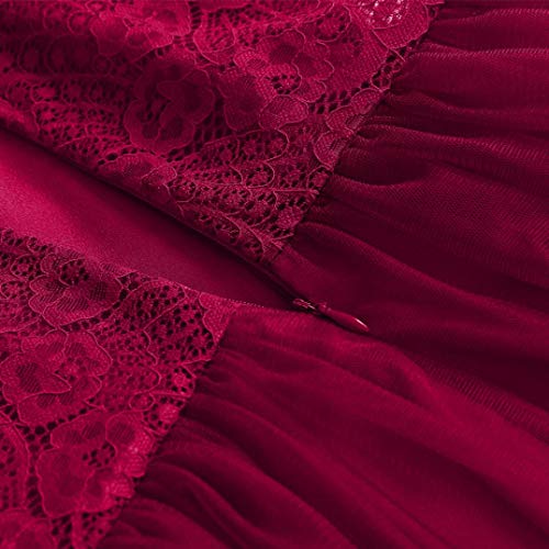 OverDose mujer De La Vendimia Princesa Bow CóCtel De Encaje Floral O-Cuello Fiesta Formal Una LíNea Swing Dress Novia Vestidos De Dama De Honor OverDose mujer De La Vendimia Princesa Bow CóCtel De Encaje Floral O-Cuello Fiesta Formal Una LíNea Swing Dress Novia Vestidos De Dama De Honor