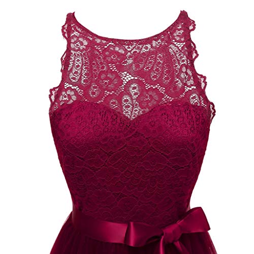 OverDose mujer De La Vendimia Princesa Bow CóCtel De Encaje Floral O-Cuello Fiesta Formal Una LíNea Swing Dress Novia Vestidos De Dama De Honor OverDose mujer De La Vendimia Princesa Bow CóCtel De Encaje Floral O-Cuello Fiesta Formal Una LíNea Swing Dress Novia Vestidos De Dama De Honor