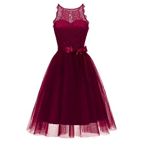 OverDose mujer De La Vendimia Princesa Bow CóCtel De Encaje Floral O-Cuello Fiesta Formal Una LíNea Swing Dress Novia Vestidos De Dama De Honor OverDose mujer De La Vendimia Princesa Bow CóCtel De Encaje Floral O-Cuello Fiesta Formal Una LíNea Swing Dress Novia Vestidos De Dama De Honor