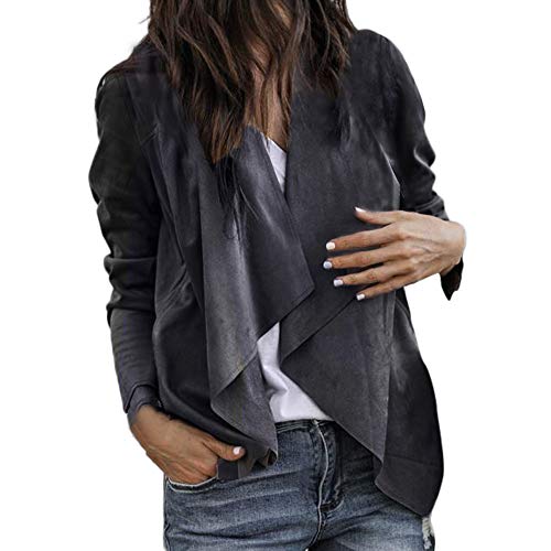 OverDose mujer De Manga Larga De Cuero Abierta Frente Corto Chaqueta De Punto De Chaqueta De Trabajo Chaqueta De Oficina Ocasional Invierno Abrigo OverDose mujer De Manga Larga De Cuero Abierta Frente Corto Chaqueta De Punto De Chaqueta De Trabajo Chaqueta De Oficina Ocasional Invierno Abrigo