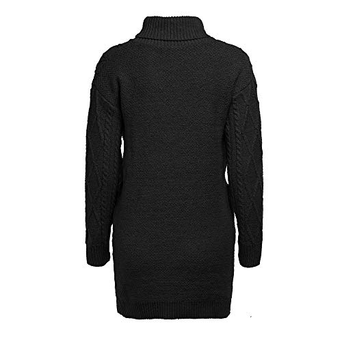 OverDose mujer Vestidos De SuéTer De Punto De Cuello Alto Falda Linda Caliente De Manga Larga con Bolsillo Holiday Sexy Mini Vestido Recto OverDose mujer Vestidos De SuéTer De Punto De Cuello Alto Falda Linda Caliente De Manga Larga con Bolsillo Holiday Sexy Mini Vestido Recto