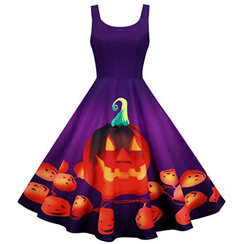OverDose mujer Vintage Sin Mangas De Calabazas De Halloween Mejor Venta Fantasma Fiesta De Noche De Baile Vestido De Disfraces Swing OverDose mujer Vintage Sin Mangas De Calabazas De Halloween Mejor Venta Fantasma Fiesta De Noche De Baile Vestido De Disfraces Swing