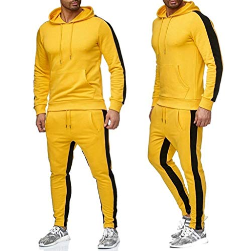 Overdose Sudadera con Capucha Otoño Casual Moda Conjunto De Manga Larga Sports Fitness Traje De Boxeo De Levantamiento De Pesas De Fútbol Set De Artes Marciales Bruce Lee Chándal De Traje Deportivo