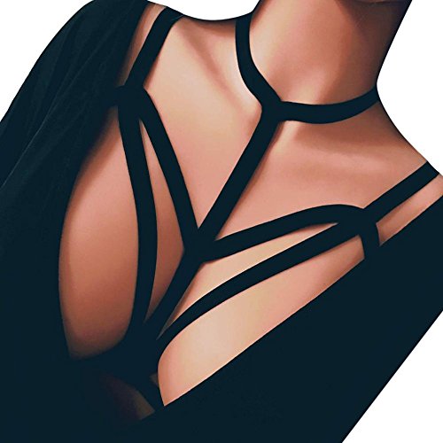 Overdose Vendaje Ropa Interior Seductora Mujer ArnéS Sujetador EláStico Jaula Sujetador Tiras Ahueca hacia Fuera El Sujetador Bustier Tops Casuales Mejor Venta