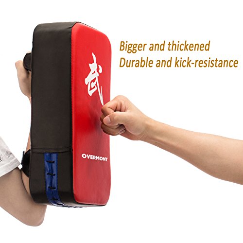 Overmont Pao de Cuero PU Saco de Boxeo Almohadilla de Choque Cojín Kick para Boxeo Taekwondo Karate Judo Jiu-Jitsu brasileño UFC MMA K1 Entrenamiento Boxing Tailandés Jeet Kune Do 40cm*20cm*10cm Overmont Pao de Cuero PU Saco de Boxeo Almohadilla de Choque Cojín Kick para Boxeo Taekwondo Karate Judo Jiu-Jitsu brasileño UFC MMA K1 Entrenamiento Boxing Tailandés Jeet Kune Do 40cm*20cm*10cm