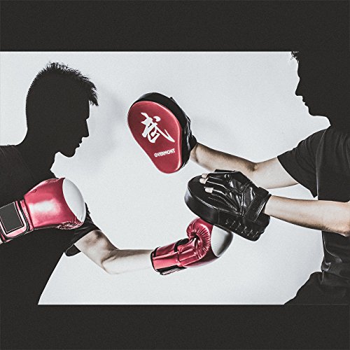 Overmont Paos de Cuero PU Muay Thai Kick Manoplas Boxeo Almohadilla de Entrenamiento de Boxeo Boxing Artes Marciales taekwondo karate judo Jiu-jitsu brasileño Overmont Paos de Cuero PU Muay Thai Kick Manoplas Boxeo Almohadilla de Entrenamiento de Boxeo Boxing Artes Marciales taekwondo karate judo Jiu-jitsu brasileño