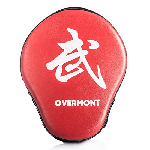 Overmont Paos de Cuero PU Muay Thai Kick Manoplas Boxeo Almohadilla de Entrenamiento de Boxeo Boxing Artes Marciales taekwondo karate judo Jiu-jitsu brasileño