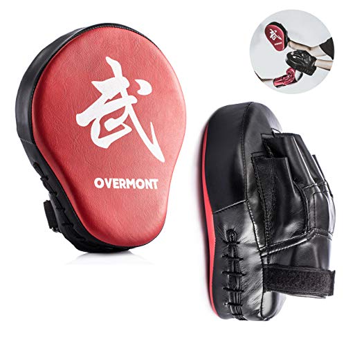 Overmont Paos de Cuero PU Muay Thai Kick Manoplas Boxeo Almohadilla de Entrenamiento de Boxeo Boxing Artes Marciales taekwondo karate judo Jiu-jitsu brasileño Overmont Paos de Cuero PU Muay Thai Kick Manoplas Boxeo Almohadilla de Entrenamiento de Boxeo Boxing Artes Marciales taekwondo karate judo Jiu-jitsu brasileño