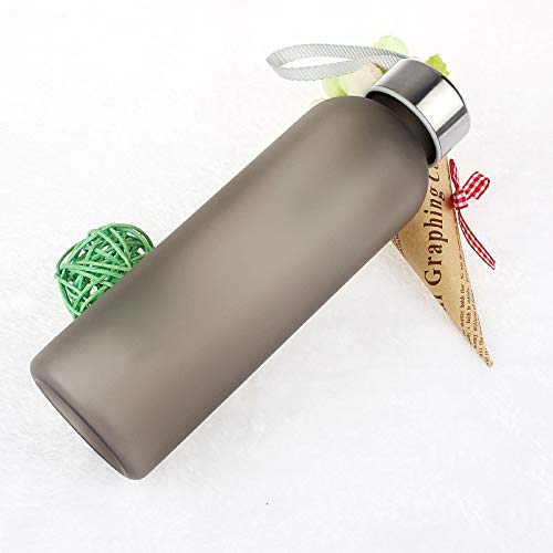 OVINEE Botella de Agua Deportiva 600ML para Correr, Camping, Yoga, Ciclismo, Al Aire Libre, Gimnasio, Outdoor Fitness Training- Sin BPA,Copa de Agua Helada con cordón(Negro) OVINEE Botella de Agua Deportiva 600ML para Correr, Camping, Yoga, Ciclismo, Al Aire Libre, Gimnasio, Outdoor Fitness Training- Sin BPA,Copa de Agua Helada con cordón(Negro)