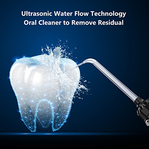 Ovonni Irrigador Dental Profesional, 7 Boquillas Intercambiables, 10 Ajustes de Presión, 600 ML de Gran Tanque de Agua, Recomendado por Dentistas y Médicos de Higiene Bucal, Cuidado Familiar