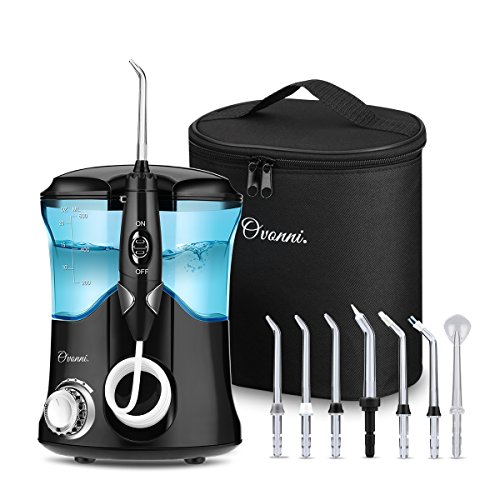 Ovonni Irrigador Dental Profesional, 7 Boquillas Intercambiables, 10 Ajustes de Presión, 600 ML de Gran Tanque de Agua, Recomendado por Dentistas y Médicos de Higiene Bucal, Cuidado Familiar Ovonni Irrigador Dental Profesional, 7 Boquillas Intercambiables, 10 Ajustes de Presión, 600 ML de Gran Tanque de Agua, Recomendado por Dentistas y Médicos de Higiene Bucal, Cuidado Familiar