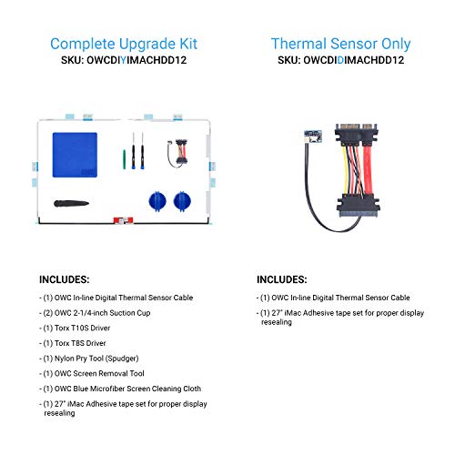 OWC Cable de actualización de HDD del Sensor térmico Digital en línea e Herramientas de instalación para iMac 2012, (OWCDIYIMACHDD12)