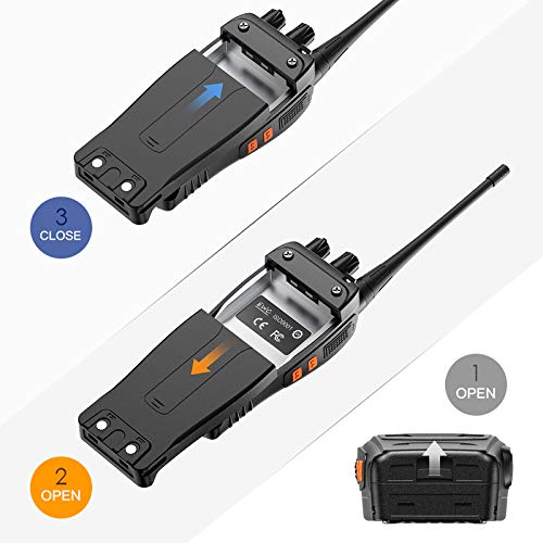 OWSOO Walkie Talkie Profesional Recargable PMR446 Walkis 1500mah CTCSS DCS 6KM Radiocomunicación con Linterna LED y Auriculares (2 PCS) para Construccion/Aventuras OWSOO Walkie Talkie Profesional Recargable PMR446 Walkis 1500mah CTCSS DCS 6KM Radiocomunicación con Linterna LED y Auriculares (2 PCS) para Construccion/Aventuras