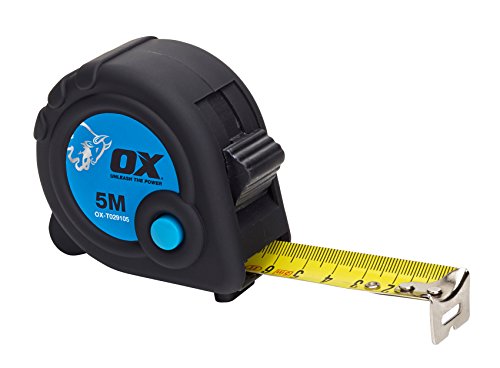 OX Tools OX-T029105 OX Comercio 5M Cinta Métrico Solo, negro/azul, 5 m OX Tools OX-T029105 OX Comercio 5M Cinta Métrico Solo, negro/azul, 5 m