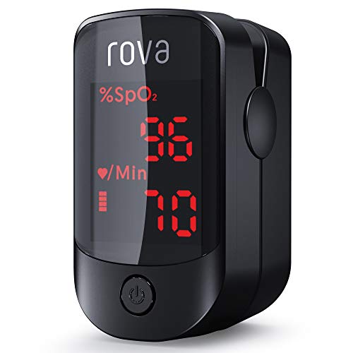 Oxímetro de Pulso Rova, Oxímetro de Dedo, Pulsioximetro de Dedo Portátil con Pantalla OLED Omnidireccional, Monitor de Ritmo Cardíaco, Operación con un solo botón(incluye pilas y cordón) Oxímetro de Pulso Rova, Oxímetro de Dedo, Pulsioximetro de Dedo Portátil con Pantalla OLED Omnidireccional, Monitor de Ritmo Cardíaco, Operación con un solo botón(incluye pilas y cordón)