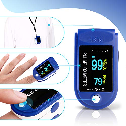 Oxímetro Dedo con Pantalla LCD Pulsioxímetro de Pulso para Medición de SpO2 con Alarma y 4 Direcciones Giratorias para Adultos y Niños Oxímetro Dedo con Pantalla LCD Pulsioxímetro de Pulso para Medición de SpO2 con Alarma y 4 Direcciones Giratorias para Adultos y Niños