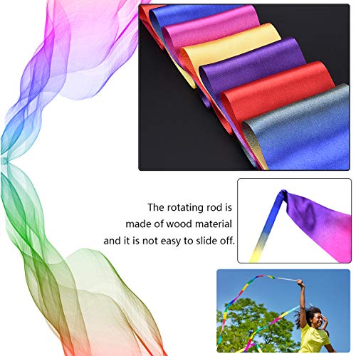 OZUAR 2M Gym Danza gimnástica rítmica Serpentinas,Deuter Streamer de Gimnasia Arte Ballet Giro-Coloreado, Paquete de 2 OZUAR 2M Gym Danza gimnástica rítmica Serpentinas,Deuter Streamer de Gimnasia Arte Ballet Giro-Coloreado, Paquete de 2
