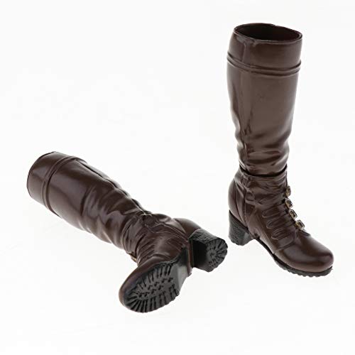 P Prettyia 2 Pares de Botas de Tacones Altos 1/6 para 12 '' CY Girls Kumik Figure Body DIY P Prettyia 2 Pares de Botas de Tacones Altos 1/6 para 12 '' CY Girls Kumik Figure Body DIY