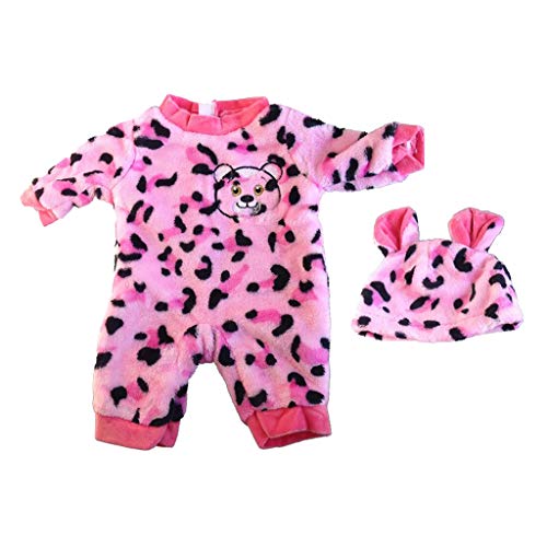 P Prettyia Lindo Pijama de Dormitorio para Muñeca Niña Reborn 50cm - Rosado