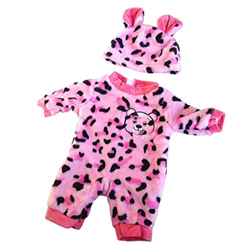 P Prettyia Lindo Pijama de Dormitorio para Muñeca Niña Reborn 50cm - Rosado