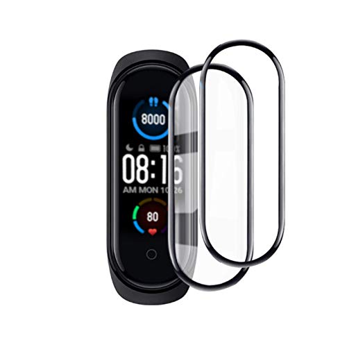 PaceBid 2 Piezas Protector para Pantalla Xiaomi Mi Band 5, Protección Completa Pet Película Suave Ultra Delgado Alta Definicion Alta Sensibilidad Protector de Pantalla para Xiaomi Mi Band 5