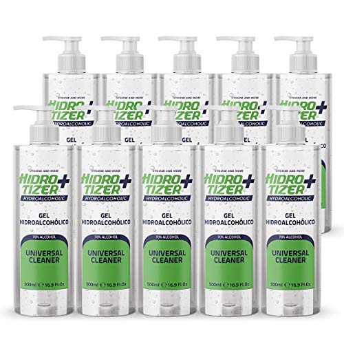 Pack 10 x Gel Hidroalcoholico 500ml con 70% de Alcohol Higienizante de Manos | Gel Hidroalcohol 500ml Pack 10 x Gel Hidroalcoholico 500ml con 70% de Alcohol Higienizante de Manos | Gel Hidroalcohol 500ml