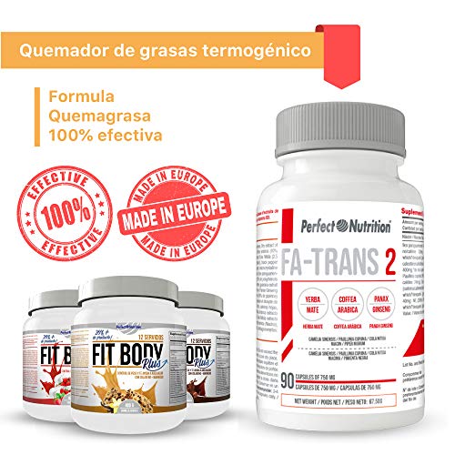 Pack adelgazamiento : Batido sustitutivo de comida + quema grasas termogenico dieta hombre y mujer (Vainilla - Cookies, 480gr)