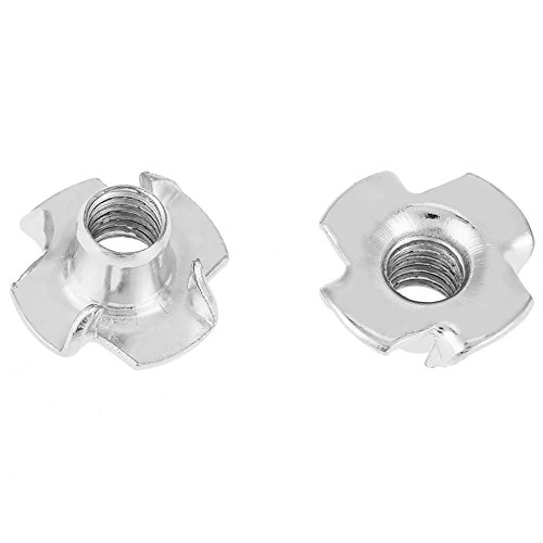 Pack de 100 Tuercas En T, M3, M4, M5, M6, M8 Opcionales de Cuatro Puntas para Muebles de Carpintería, Rock, Escalada Pack de 100 Tuercas En T, M3, M4, M5, M6, M8 Opcionales de Cuatro Puntas para Muebles de Carpintería, Rock, Escalada