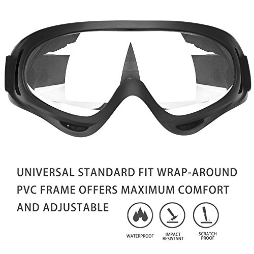 Pack de 2 gafas de seguridad para niños con protección anti niebla y protección ultravioleta perfecta para pistola de espuma Blasters Pack de 2 gafas de seguridad para niños con protección anti niebla y protección ultravioleta perfecta para pistola de espuma Blasters