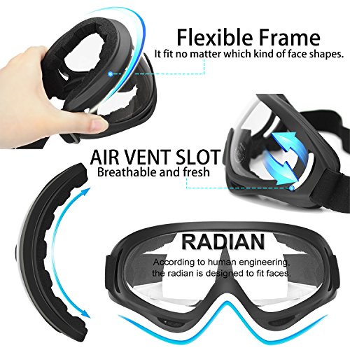 Pack de 2 gafas de seguridad para niños con protección anti niebla y protección ultravioleta perfecta para pistola de espuma Blasters Pack de 2 gafas de seguridad para niños con protección anti niebla y protección ultravioleta perfecta para pistola de espuma Blasters