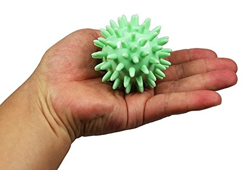 Pack de 3 Bola masajeadora con pinchos - perfecto para Estrés para reflexología y masaje trigger point, 6, 7 y 9 cm / Juego de 3 pelotas masajeadoras con pinchos por VLFit