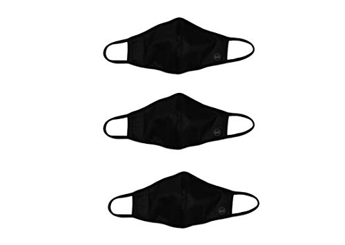 Pack de 3 Mascarillas Homologadas de Tela Reutilizable Negras Pack de 3 Mascarillas Homologadas de Tela Reutilizable Negras