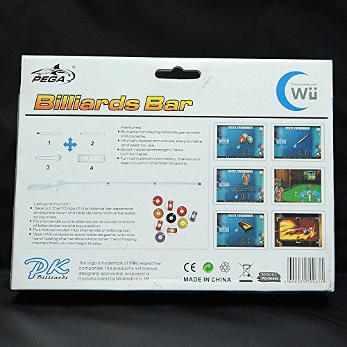 PACK DE ACCESORIOS BILLAR BILLIARDS BAR PARA NINTENDO WII