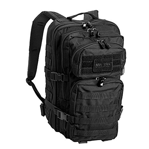 Pack de asalto MOLLE táctico con mochila de patrulla 36L, Negro