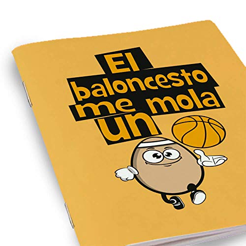 Pack Original y Personalizado para Regalo, Ideal para Hobby. El Baloncesto me Mola un Huevo. Libreta, boligrafo y Taza Maxima Calidad.