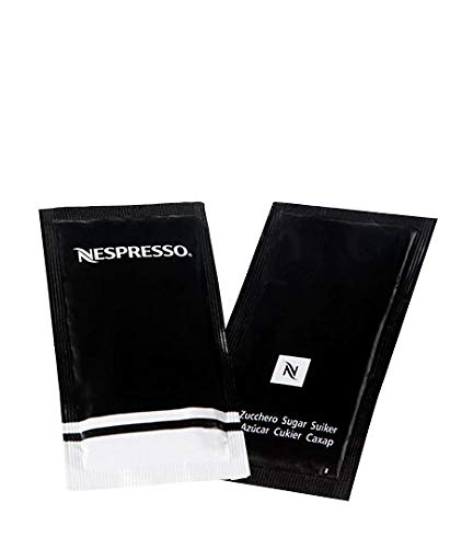 Pack Vasos Desechables Nespresso para Café Lungo/Largo/con Leche, 120 Vasos de cartón 240 ml + 100 Sobres de azúcar Nespresso (8 Gramos) + 100 paletinas Nespresso embolsadas Individualmente.