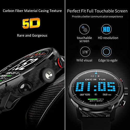 Padgene Smartwatch, Reloj Inteligente IP68 Impermeable Bluetooth SmartWatch con Múltiples Modos de Deportes, Fitness Tracker, Monitor de Dormir, Notificación de Llamada y Mensaje para Android e iOS