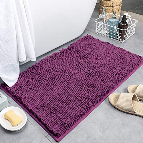 Pahajim - Alfombras de Baño Microfibra Antideslizante Antideslizante Súper Absorbente Suave Cómodo Espesar Ducha Alfombra Peluda(Morado oscuro Actualizar) Pahajim - Alfombras de Baño Microfibra Antideslizante Antideslizante Súper Absorbente Suave Cómodo Espesar Ducha Alfombra Peluda(Morado oscuro Actualizar)