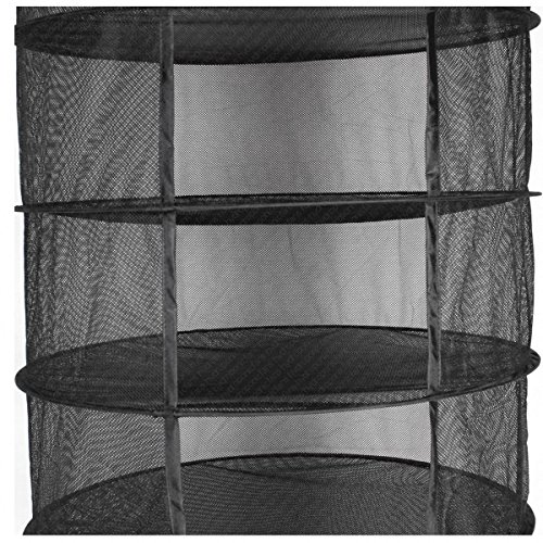 Paladin NLH Drying Net 8 Capas Malla Plegable Gran Red de secado Secado Red de Secado para Colgar Agua Cultura Tienda de Té Hierba Planta de Bud Secado Rack Net by (Negro)