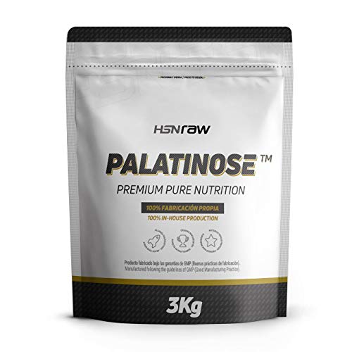 Palatinosa (Isomaltulosa) de HSN | Muy Bajo Índice Glucémico, Carbohidratos de Lenta Asimilación Ideal para Actividades de Larga Duración | Vegano, Sin Gluten, Sin Lactosa, Sin Sabor, En Polvo, 3Kg