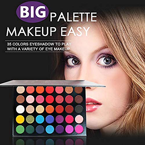 Paleta de sombras de ojos Paleta de maquillaje, tonos de color perfectamente combinables, mate, texturas luminosas y brillantes, para ojos seductores