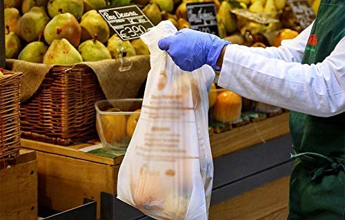 Palucart® - Caja con 500 bolsas de la compra biodegradables y compostables según la normativa 2018 (27 + 7 + 7 x 50)