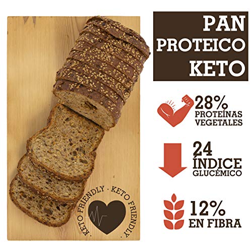 Pan Proteico SiempreTierno XXL 500 grs · Pan Keto Proteinado Bajo en Carbohidratos · 28% de Proteínas · Ideal dietas Hipocalóricas y Altas en Proteínas KETO · Dura hasta 88 días sin frio. Pan Proteico SiempreTierno XXL 500 grs · Pan Keto Proteinado Bajo en Carbohidratos · 28% de Proteínas · Ideal dietas Hipocalóricas y Altas en Proteínas KETO · Dura hasta 88 días sin frio.