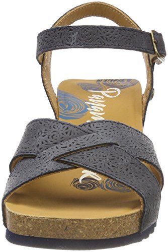 Panama Jack Vika Roses, Sandalia con Pulsera Mujer, Azul (Marino B5), 39 EU