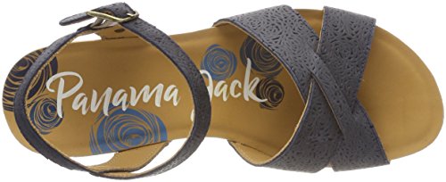 Panama Jack Vika Roses, Sandalia con Pulsera Mujer, Azul (Marino B5), 39 EU