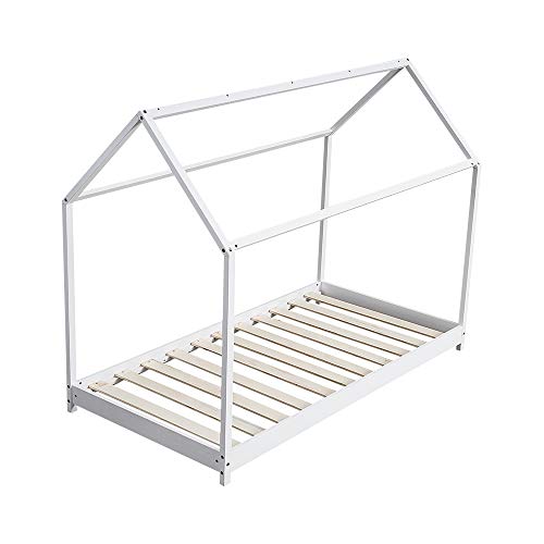 Panana - Marco Cama Infantil Jóvenes Forma de Casa o Cabaña Unisex para Colchón 80 * 160cm Estilo Escandinavo Incluye Somier Panana - Marco Cama Infantil Jóvenes Forma de Casa o Cabaña Unisex para Colchón 80 * 160cm Estilo Escandinavo Incluye Somier